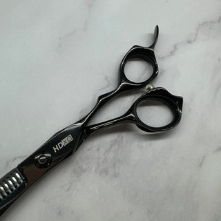 HDXO Pro Shears / BLACK 30 Teeth Thinning 6” VG10 #1011