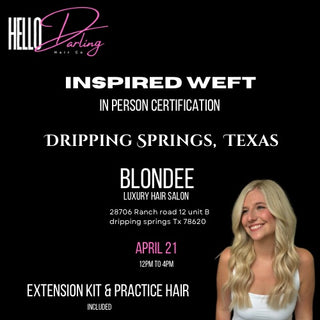 Inspired Weft In Person Training Dripping Springs, TX. 4/21/2025